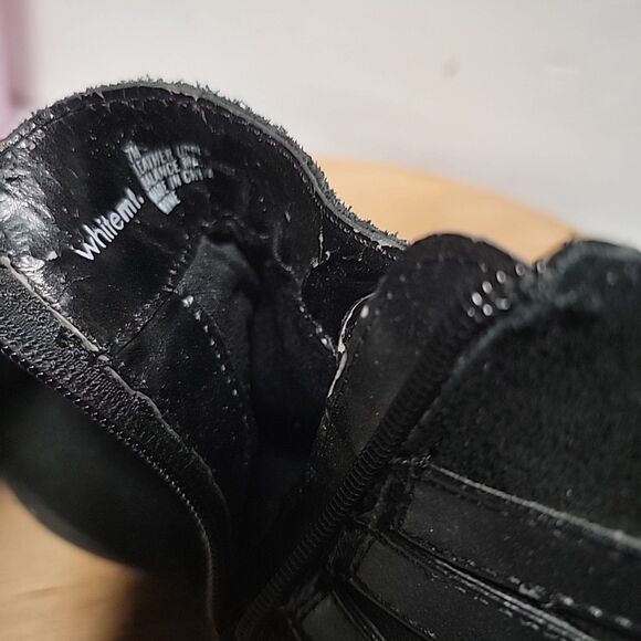 White Mountain Shoes Women's Suede Leather Boot Black Size 7M Booties - Picture 10 of 10